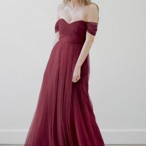 WToo Maroon Gown w/ straps (See Description/Pictures) - Bridesmaid, Prom, Formal